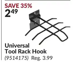 Princess Auto Universal Tool Rack Hook offer