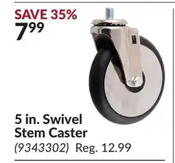 Princess Auto 5 in. Swivel Stem Caster offer