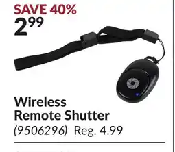 Princess Auto Wireless Remote Shutter offer