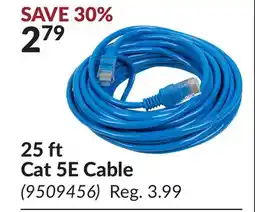 Princess Auto 25 ft Cat 5E Cable offer