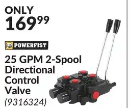 Princess Auto 25 GPM 2-Spool Directional Control Valve offer