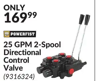 Princess Auto 25 GPM 2-Spool Directional Control Valve offer