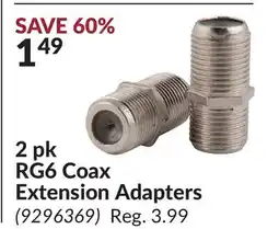 Princess Auto 149 2 pk RG6 Coax Extension Adapters offer