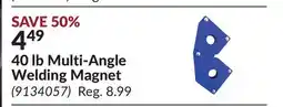 Princess Auto 40 lb Multi-Angle Welding Magnet offer
