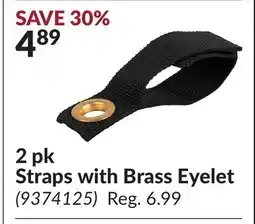 Princess Auto 2 pk Straps with Brass Eyelet offer