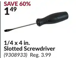 Princess Auto 1/4 x 4 in. Slotted Screwdriver offer
