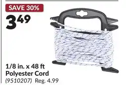 Princess Auto 1/8 in. x 48 Polyester Cord offer