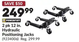 Princess Auto 2 pk 12 in. Hydraulic Positioning Jacks offer