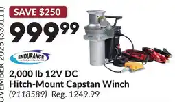 Princess Auto 12V DC Hitch-Mount Capstan Winch offer