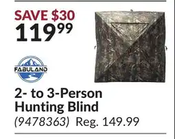 Princess Auto 2-to 3-Person Hunting Blind offer
