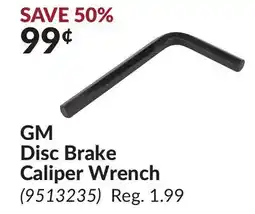 Princess Auto GM Disc Brake Caliper Wrench offer