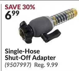 Princess Auto Single-Hose Shut-Off Adapter offer