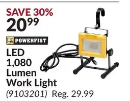 Princess Auto LED 1,080 Lumen Work Light offer