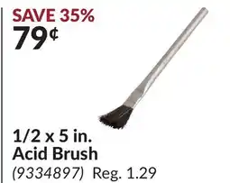 Princess Auto 1/2 x 5 in. Acid Brush offer