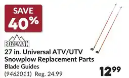 Princess Auto 27 in. Universal ATV/UTV Snowplow Replacement Parts Blade Guides offer
