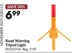 Princess Auto Road Warning Tripod Light offer