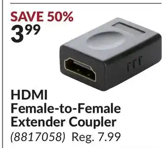 Princess Auto HDMI Female-to-Female Extender Coupler offer