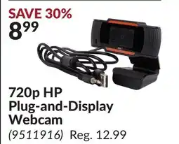 Princess Auto HP Plug-and-Display Webcam offer