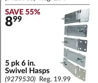 Princess Auto 5 pk 6 in. Swivel Hasps offer