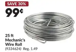Princess Auto 25 ft Mechanic's Wire Roll offer
