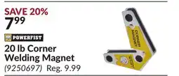 Princess Auto 20 lb Corner Welding Magnet offer
