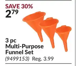 Princess Auto 3 pc Multi-Purpose Funnel Set offer