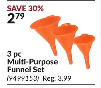 Princess Auto 3 pc Multi-Purpose Funnel Set offer