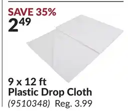 Princess Auto 9 x 12 ft Plastic Drop Cloth offer