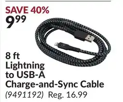 Princess Auto 8 ft Lightning to USB-A Charge-and-Sync Cable offer