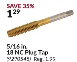 Princess Auto NC Plug Tap offer