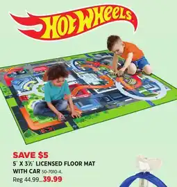 Canadian Tire 5´ X 31⁄2´ LICENSED FLOOR MAT WITH CAR offer