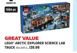 Canadian Tire LEGO ARCTIC EXPLORER SCIENCE LAB TRUCK offer