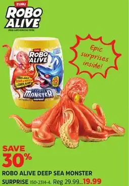 Canadian Tire ZURU ROBO ALIVE DEEP SEA MONSTER SURPRISE offer