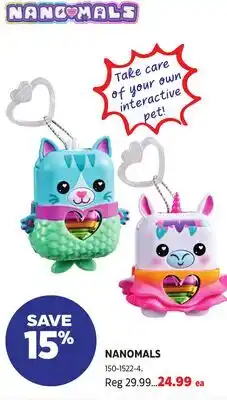Canadian Tire Hasbro NANOMALS offer