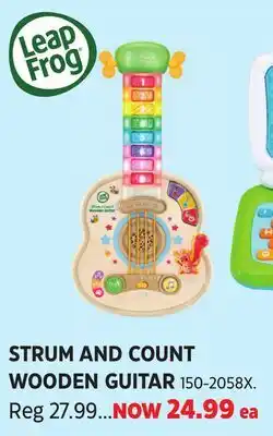 Canadian Tire Leapfrog STRUM AND COUNT WOODEN GUITAR offer