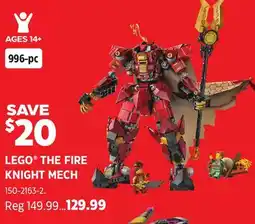 Canadian Tire LEGO THE FIRE KNIGHT MECH offer