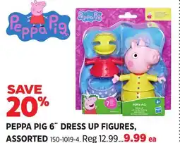 Canadian Tire PEPPA PIG 6˝ DRESS UP FIGURES, ASSORTED offer