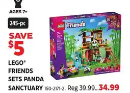 Canadian Tire LEGO FRIENDS SETS PANDA SANCTUARY offer