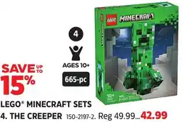 Canadian Tire LEGO MINECRAFT SETS 4. THE CREEPER offer