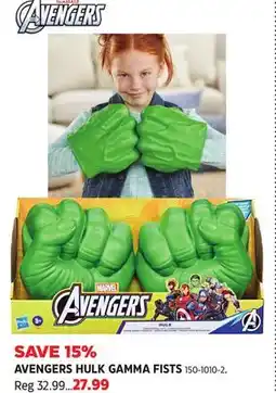 Canadian Tire AVENGERS HULK GAMMA FISTS offer