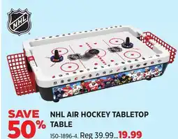 Canadian Tire Game NHL AIR HOCKEY TABLETOP TABLE offer