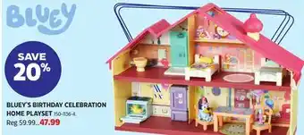 Canadian Tire Moose BLUEY'S BIRTHDAY CELEBRATION HOME PLAYSET offer