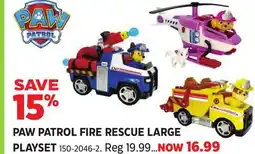Canadian Tire PAW PATROL FIRE RESCUE LARGE PLAYSET offer