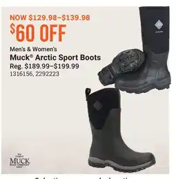 Cabela's Men's & Women's Muck Arctic Sport Boots offer