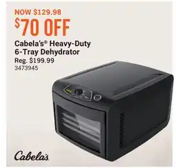 Cabela's Cabela's Heavy-Duty 6-Tray Dehydrator offer