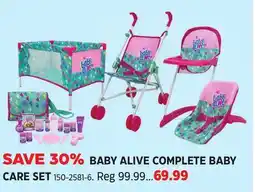 Canadian Tire BABY ALIVE COMPLETE BABY CARE SET offer