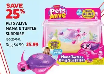 Canadian Tire Zuru Pets Alive Mama and Turtle Suprise offer