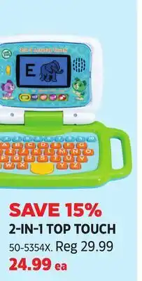 Canadian Tire Leapfrog 2-IN-1 TOP TOUCH offer