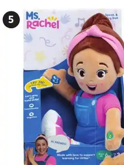 Canadian Tire Ms. Rachel Speak & Sing Doll offer