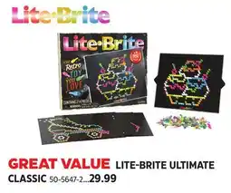 Canadian Tire LITE-BRITE ULTIMATE CLASSIC offer